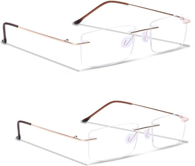 Redex Rimless (+1.00) Rectangle Reading Glasses(55 mm)