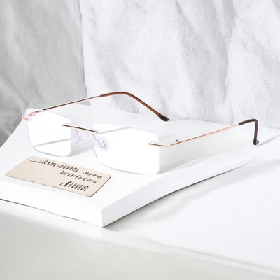 Redex Rimless (+1.25) Rectangle Reading Glasses(20 mm)