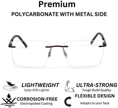 REDHILLS Rimless Rectangle Frame(55 mm)