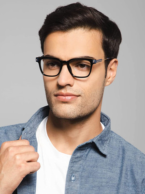 Lenskandy Full Rim Rectangle, Wayfarer Frame(138 mm)