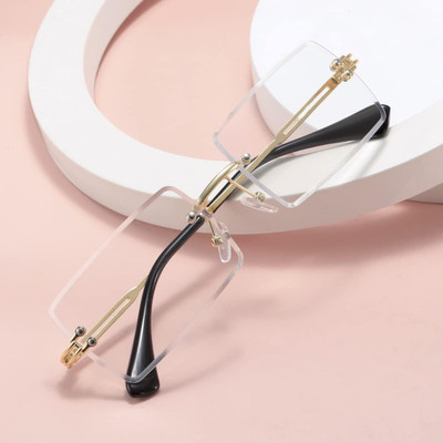 eyedens Rimless Rectangle Frame(140 mm)