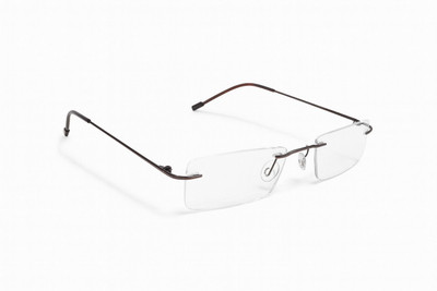 BRANDWISH Rimless (+1.00) Rectangle Reading Glasses(51 mm)