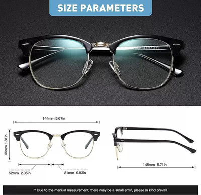artrue Full Rim Clubmaster, Rectangle, Round Frame(42 mm)