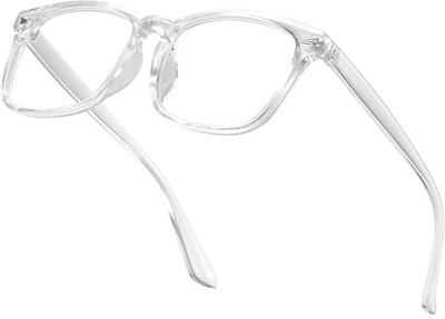 SpadeAces Rectangular, Retro Square, Spectacle  Sunglasses(For Men & Women, Clear)