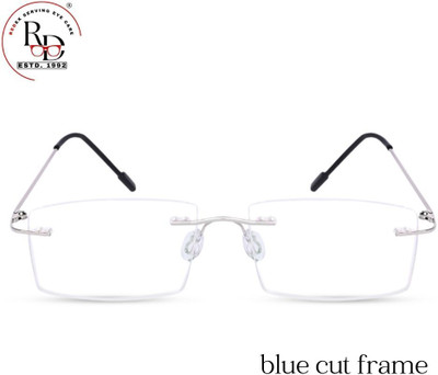 Redex Rimless (+0.75) Rectangle Reading Glasses(55 mm)