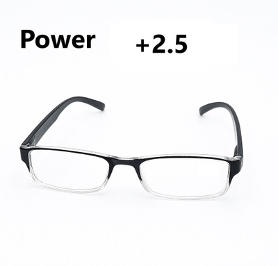 hustler Full Rim (+2.50) Rectangle Reading Glasses(50 mm)