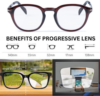 Redex Full Rim (+2.75) Round Reading Glasses(55 mm)