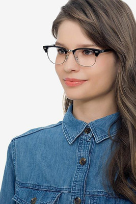 DESEOX Full Rim Clubmaster, Round, Wayfarer Frame(50 mm)
