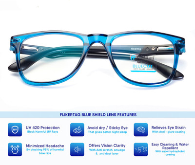 Flikertag Full Rim Wayfarer Frame(50 mm)