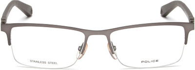 POLICE Half Rim Rectangle Frame(53 mm)