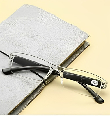 SPECTO Rimless (+2.75) Rectangle Reading Glasses(133 mm)
