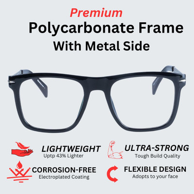 REDHILLS Full Rim Square Frame(55 mm)