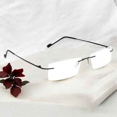 Redex Rimless (+3.00) Rectangle Reading Glasses(20 mm)