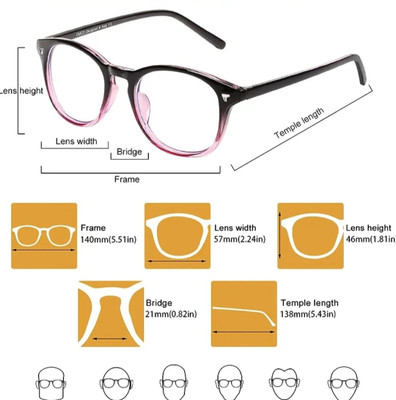 ATOUCH Full Rim Oval Frame(50 mm)