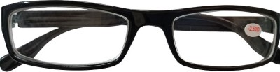 SNOptical Full Rim (-2.50) Rectangle Reading Glasses(130 mm)