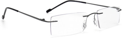 Camry Rimless (+1.00) Rectangle Reading Glasses(52 mm)
