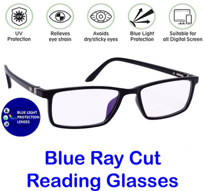 Redleaf Full Rim (+1.75) Rectangle Reading Glasses(50 mm)