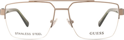 GUESS Half Rim Square Frame(56 mm)