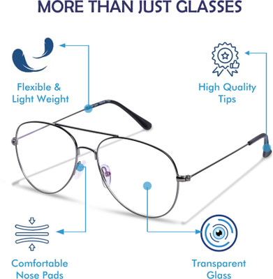 REDHILLS Full Rim Aviator Frame(55 mm)