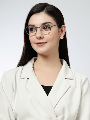 Hashtag eyewear Full Rim Round Frame(49 mm)