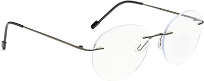 East West Opticals Rimless Round Frame(51 mm)