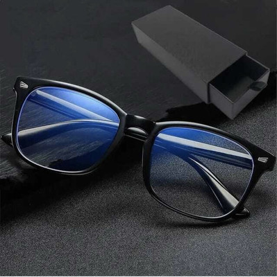 ATOUCH Retro Square Sunglasses(For Men & Women, Clear)