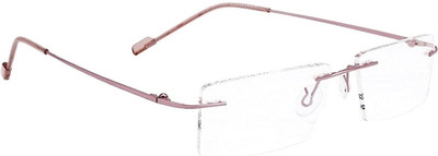 East West Opticals Rimless Rectangle Frame(50 mm)
