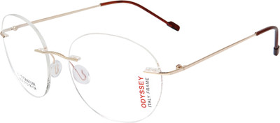 Joy eyewear Rimless Round Frame(51 mm)