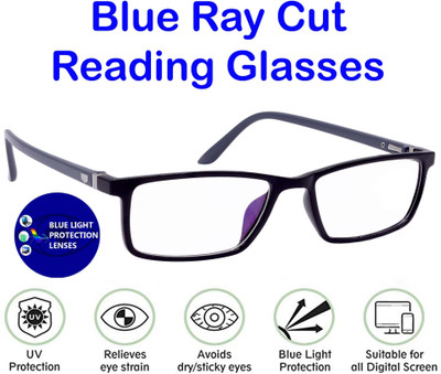 Hrinkar Full Rim (+2.00) Rectangle Reading Glasses(50 mm)