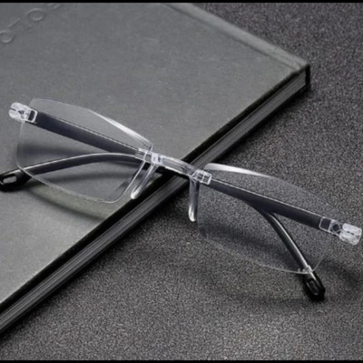 RGC Rimless (+1.00) Rectangle Reading Glasses(50 mm)