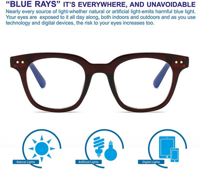Augen Full Rim Square Frame(55 mm)