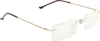 Scaglia Rimless (+2.75) Rectangle Reading Glasses(45 mm)
