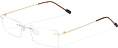 East West Opticals Rimless Rectangle Frame(51 mm)