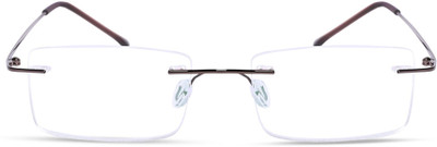 Redex Rimless (+2.50) Rectangle Reading Glasses(20 mm)