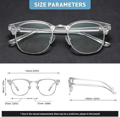 KOPEK Half Rim Clubmaster Frame(51 mm)