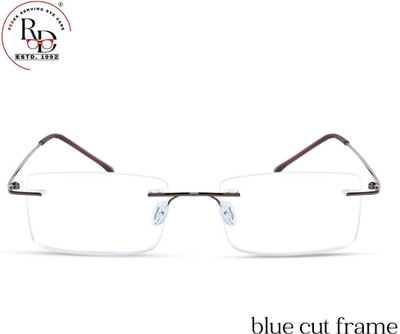 Redex Rimless (+0.50) Rectangle Reading Glasses(55 mm)