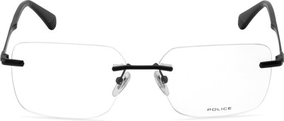 Police Half Rim Square Frame(57 mm)