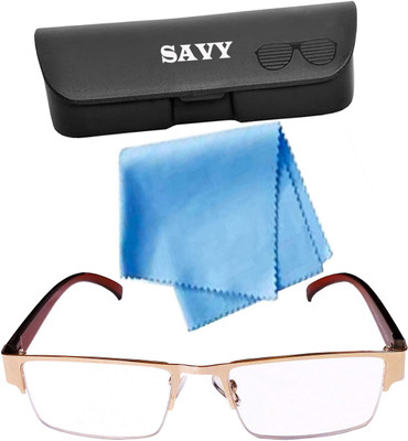 Savy Half Rim (+1.75) Rectangle Reading Glasses(130 mm)