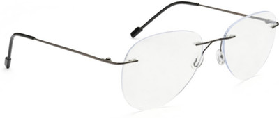 East West Opticals Rimless Aviator Frame(52 mm)
