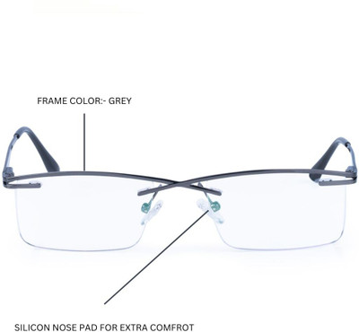 Redex Rimless (+1.75) Rectangle Reading Glasses(54 mm)
