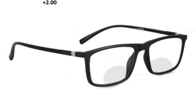 Optify Full Rim (+2.00) Rectangle Reading Glasses(50 mm)