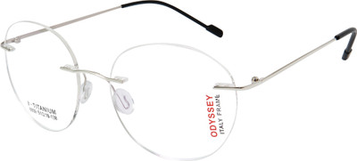 Joy eyewear Rimless Round Frame(51 mm)