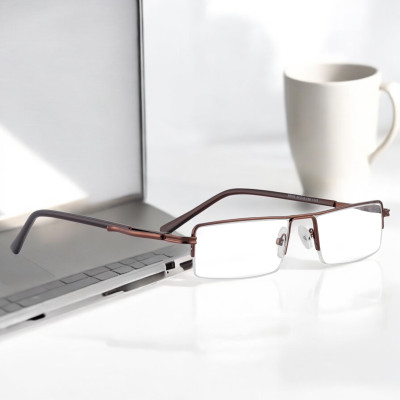 Redex Half Rim (+2.50) Rectangle Reading Glasses(55 mm)