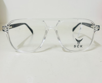 Sck Eyewears Full Rim Aviator Frame(100 mm)