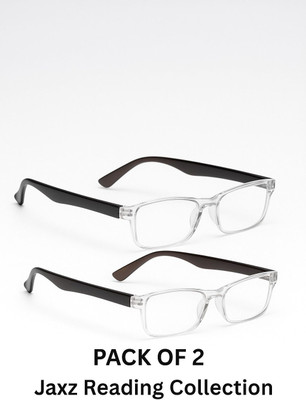 Jaxz Eyewear Half Rim (+2.00) Rectangle Reading Glasses(130 mm)