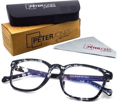 PETER JONES Full Rim Square Frame(52 mm)