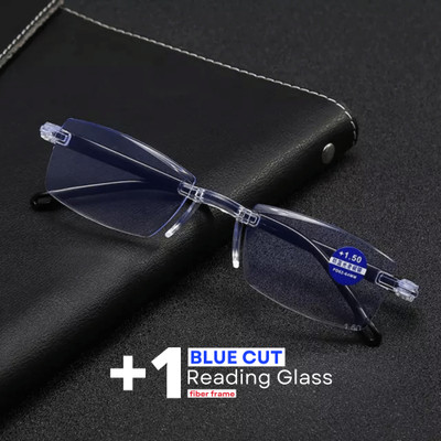 Myreen Rimless (+1.00) Rectangle Reading Glasses(54 mm)