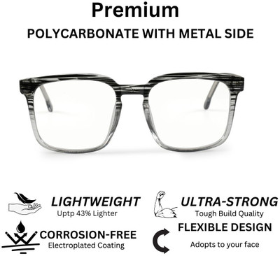 REDHILLS Full Rim Square Frame(55 mm)