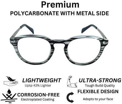 REDHILLS Full Rim Round Frame(55 mm)