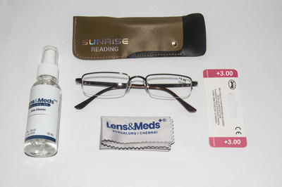 Leme Half Rim (+2.50) Rectangle Reading Glasses(125 mm)